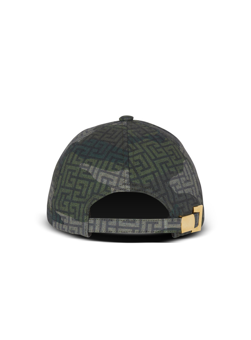 Monogrammed camouflage print baseball cap 4