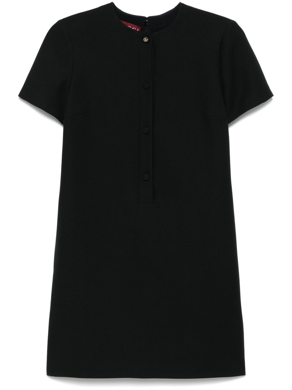 inverted-pleat mini dress - 1