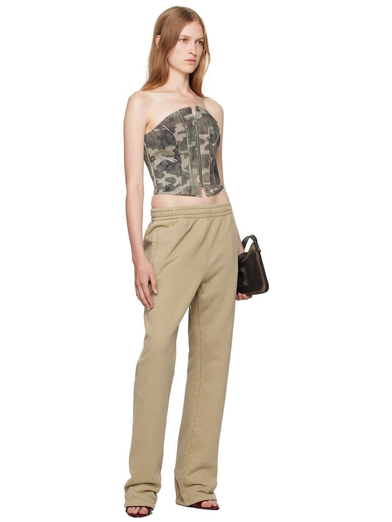 MISBHV Khaki Camo Denim Top outlook