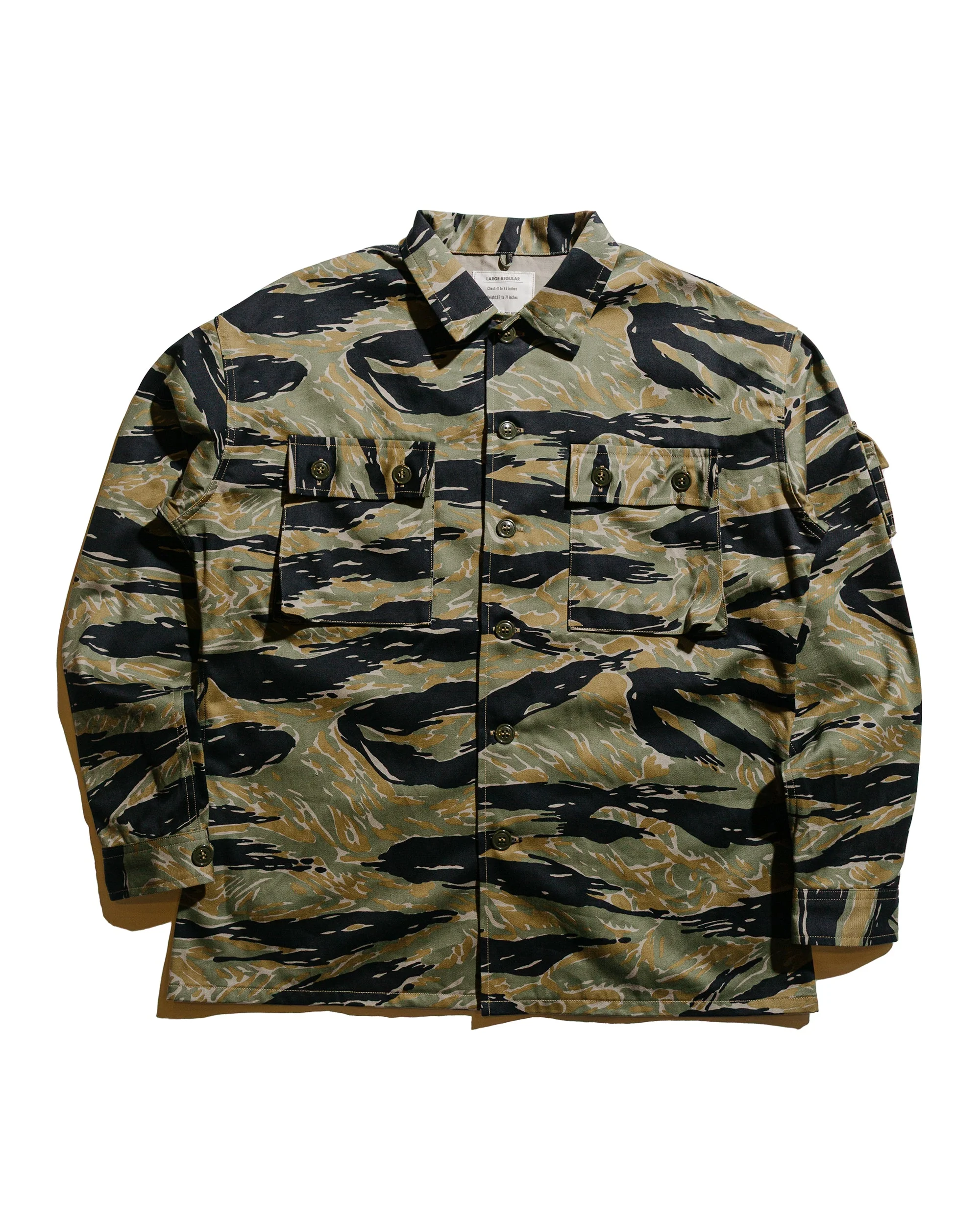MS25001 Tiger Camouflage Shirt / Tadpole Green - 1