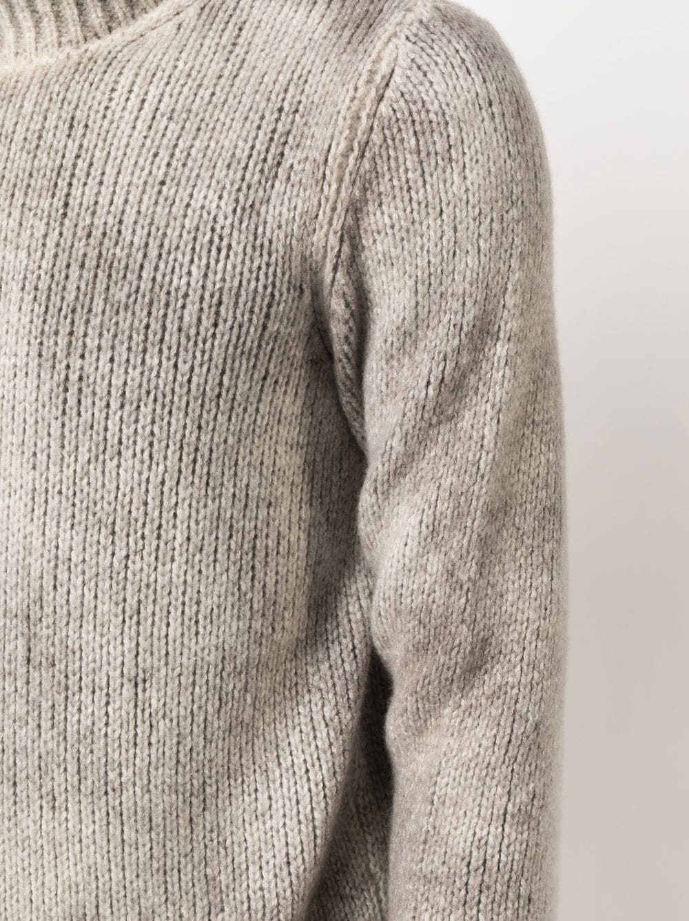 distressed-effect rollneck jumper - 5