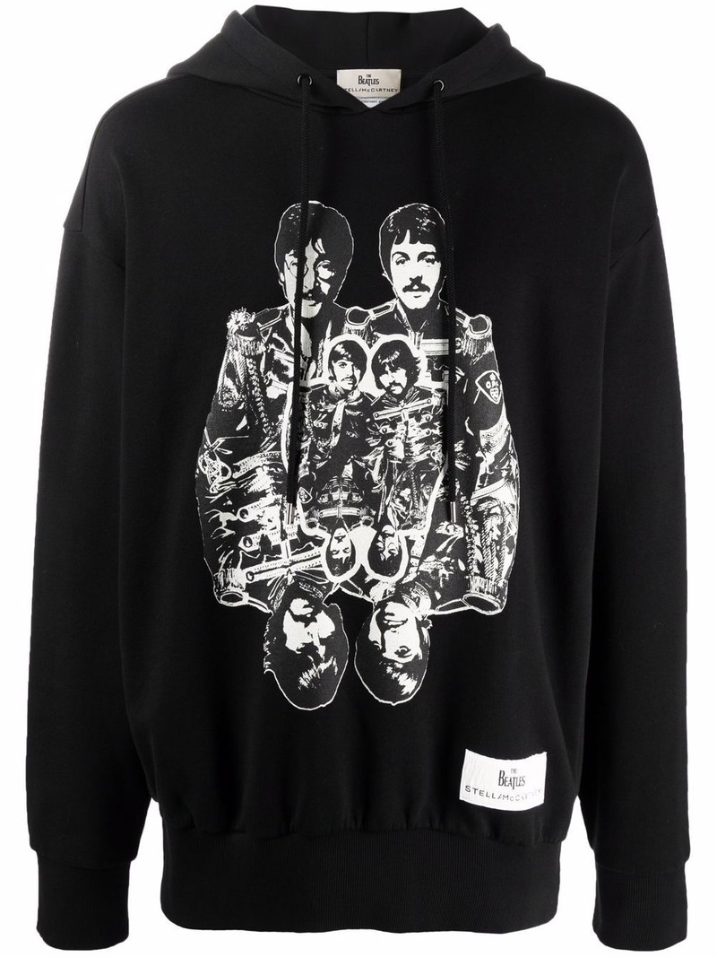 x The Beatles printed hoodie 1
