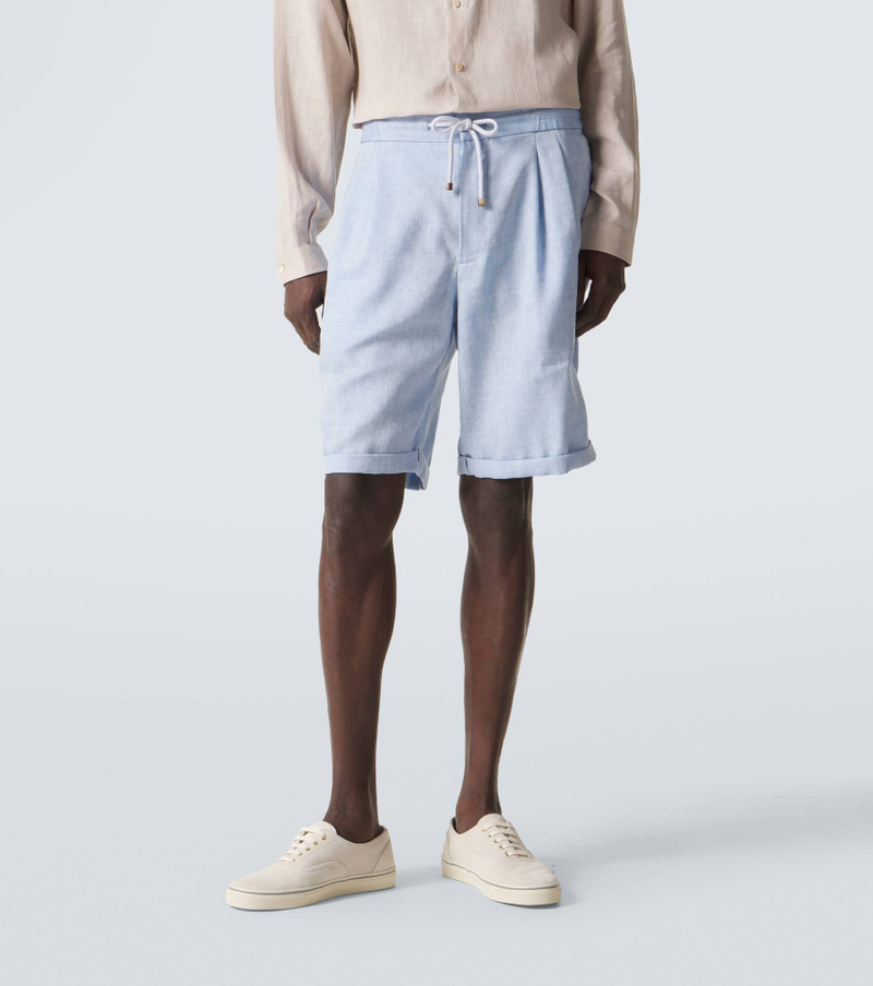 Linen and wool Bermuda shorts 3