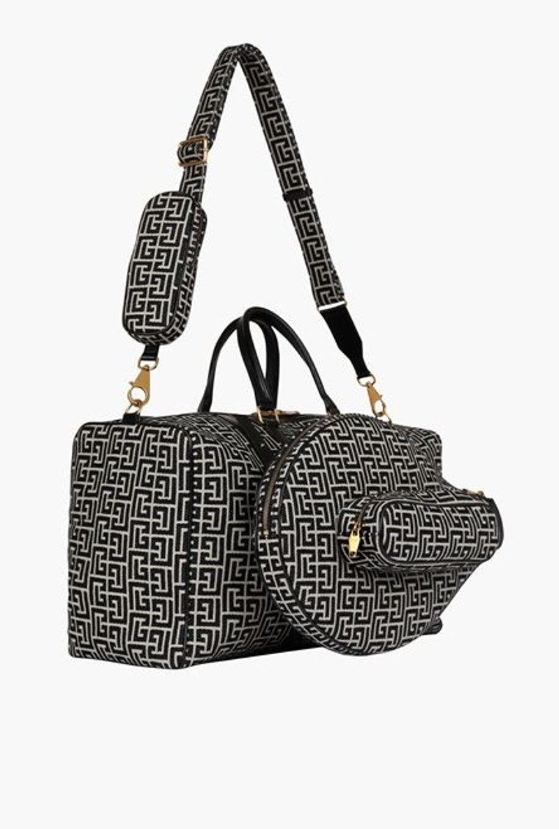 Bicolor jacquard tennis bag 5