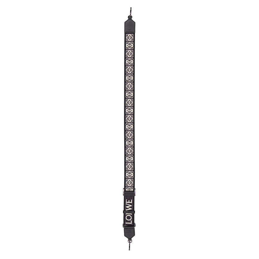 Loewe Anagram Strap In Jacquard And Calfskin - 3