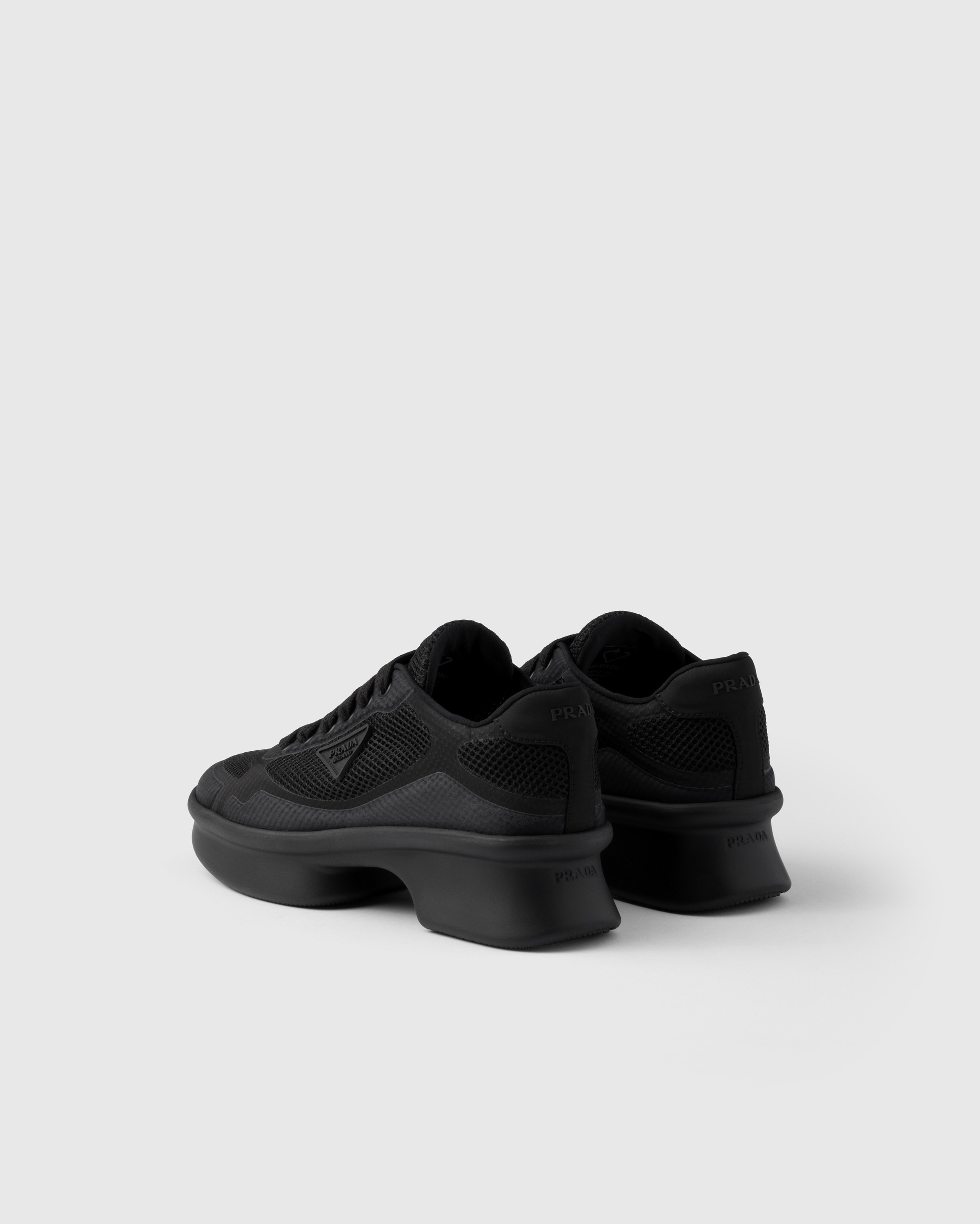 Re-Nylon and mesh fabric sneakers - 4