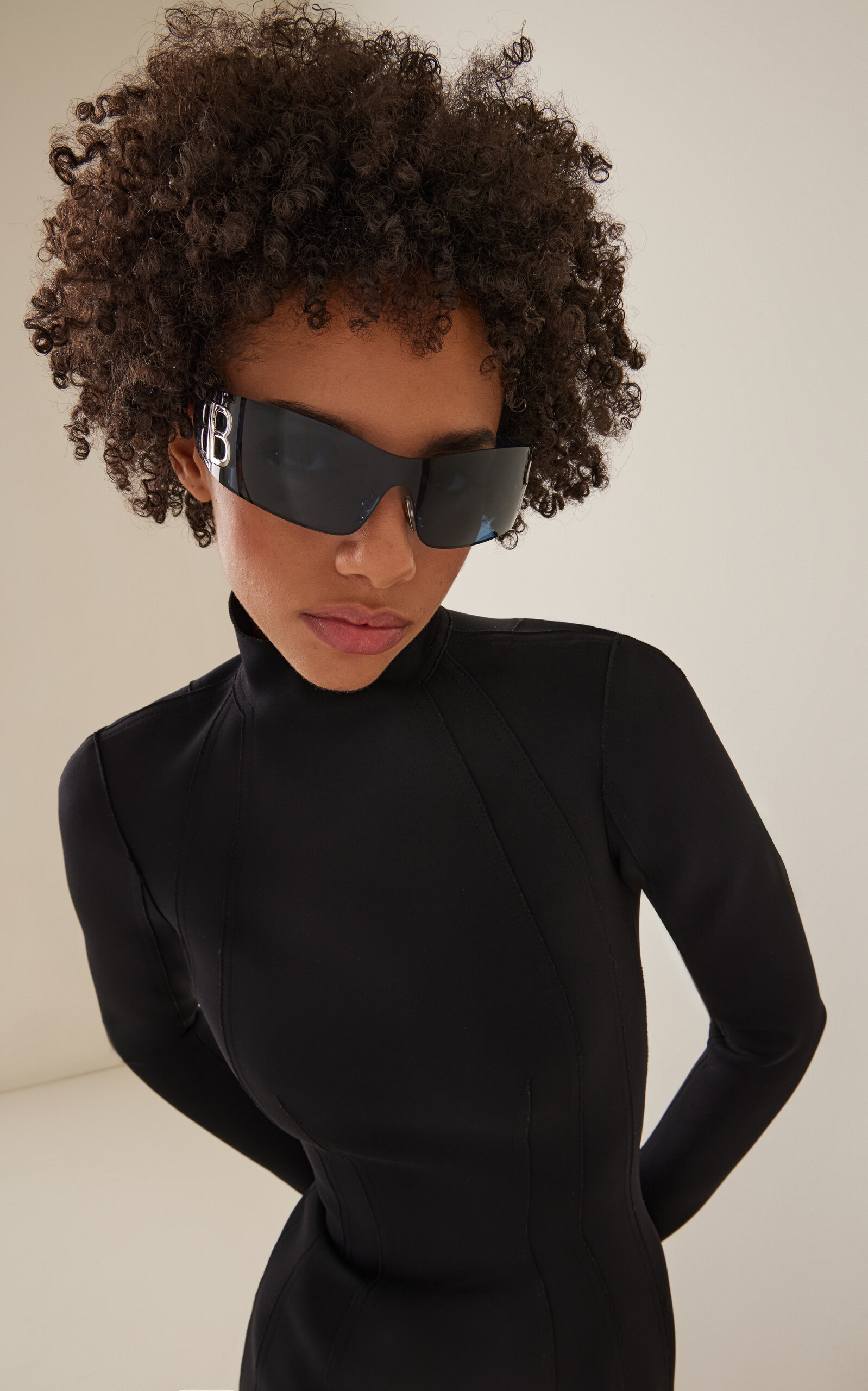 Bossy Mask Acetate Sunglasses blue - 2