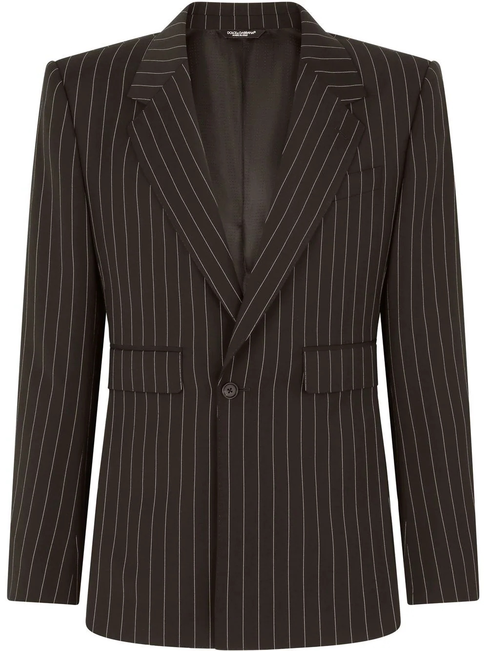 Sicily-fit single-breasted pinstripe suit - 1