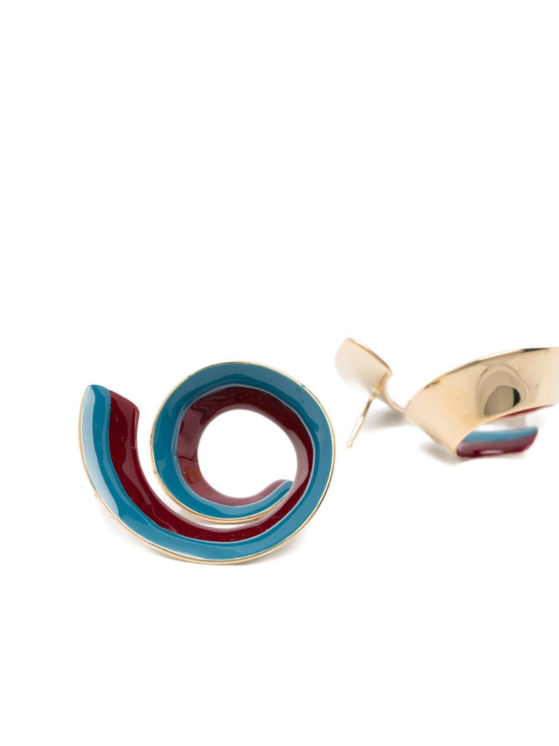 enamel spiral earrings 3