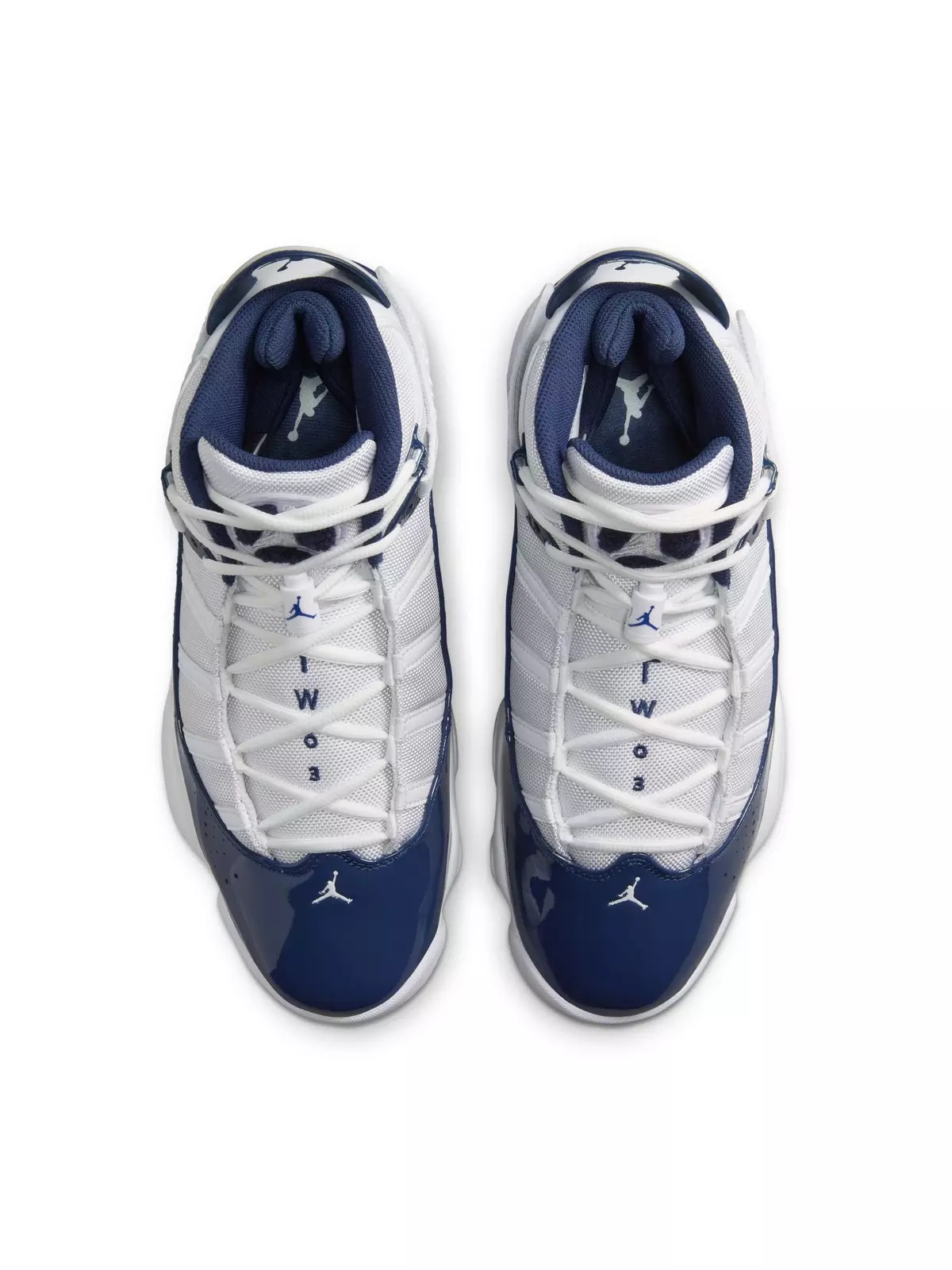 6 Rings "White/Midnight Navy/Neutral Grey" Men's Shoe - 6