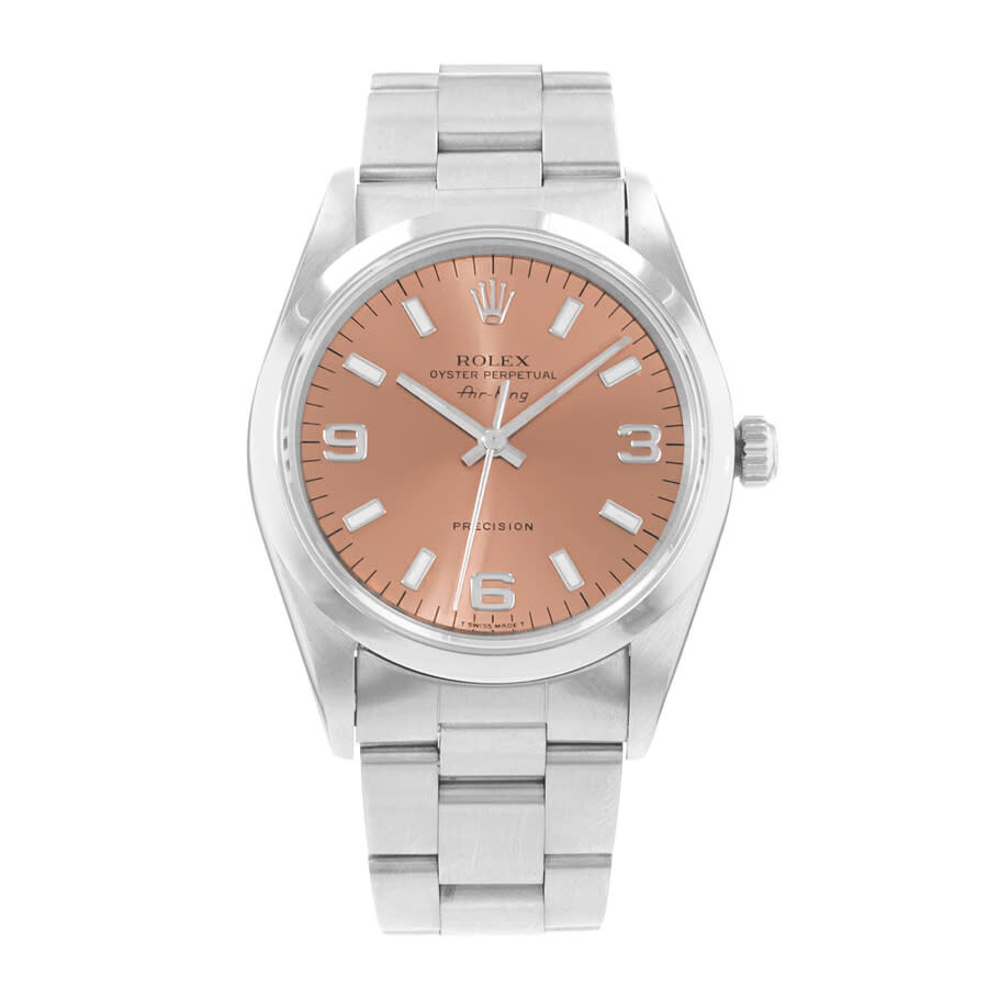 Pre-owned Rolex Air King 34 Automatic Chronometer Pink Dial Men's Watch 14000 PSO - 2