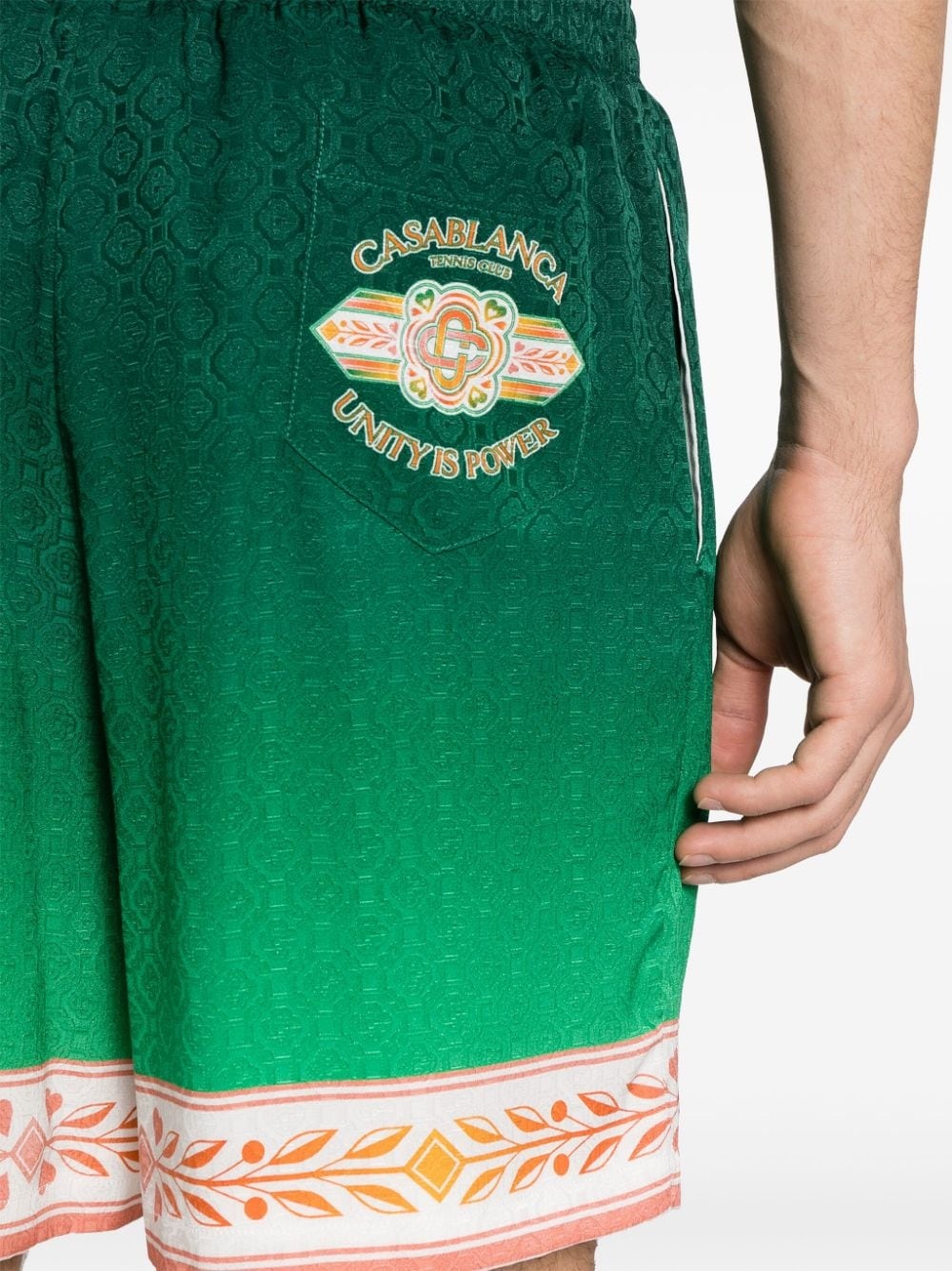 Unity Is Power silk shorts - 5