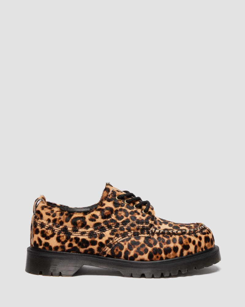 LOWELL Leopard Print Moc Toe Shoes 1