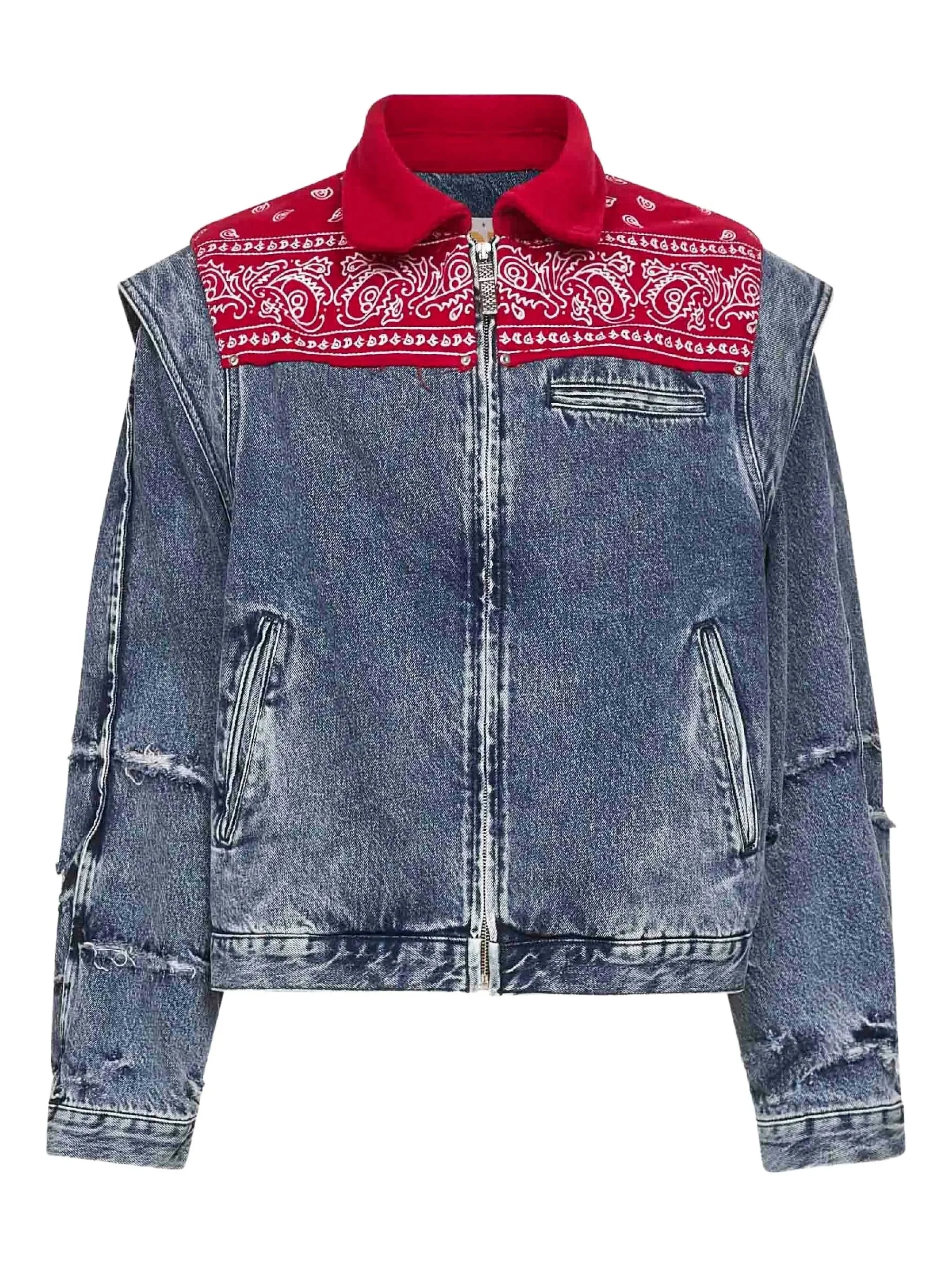 Pdf Zip-up Denim Jacket - 1