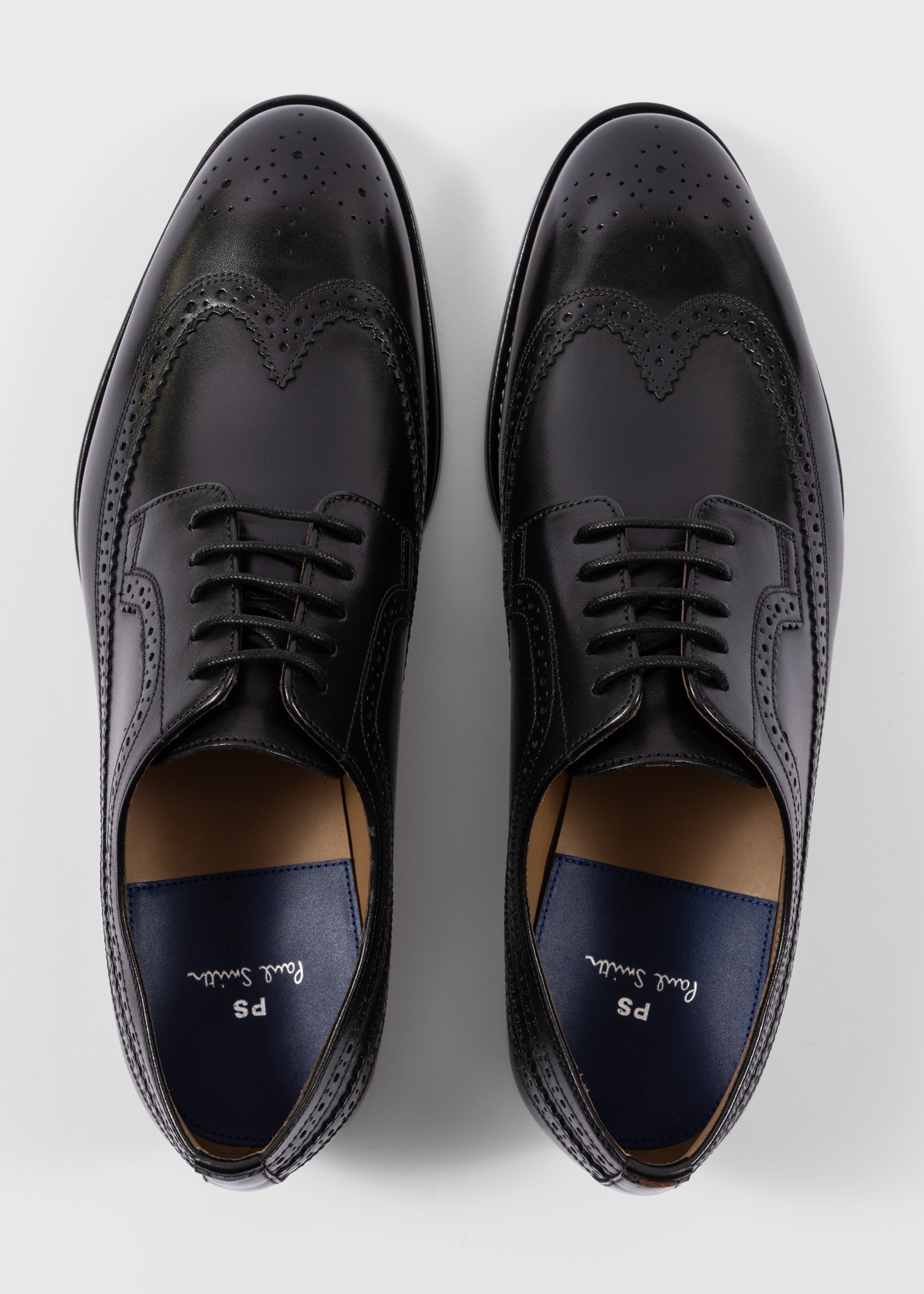 Black Leather 'Collins' Shoes - 5