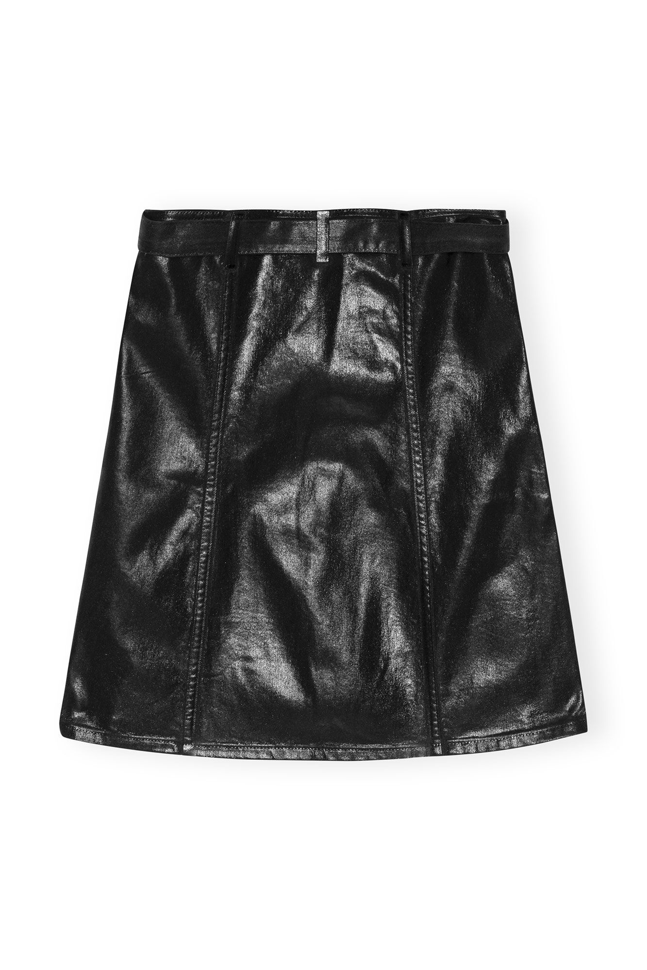 BLACK FOIL DENIM CORSAGE - 2