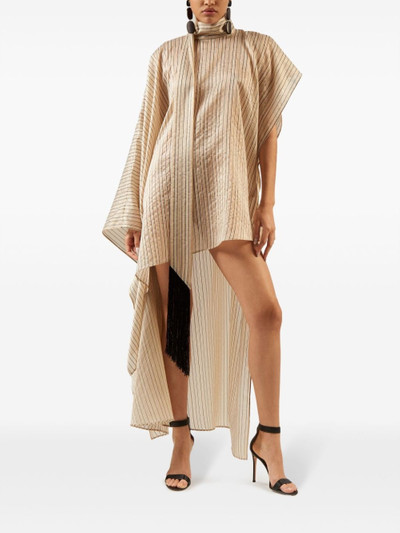 Taller Marmo California asymmetric crepe kaftan outlook