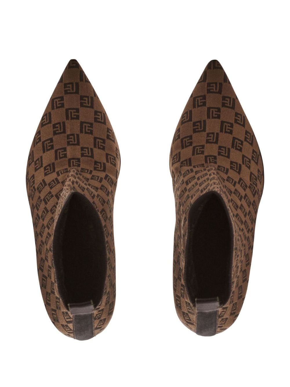 Skye 95mm monogram-jacquard boots - 4