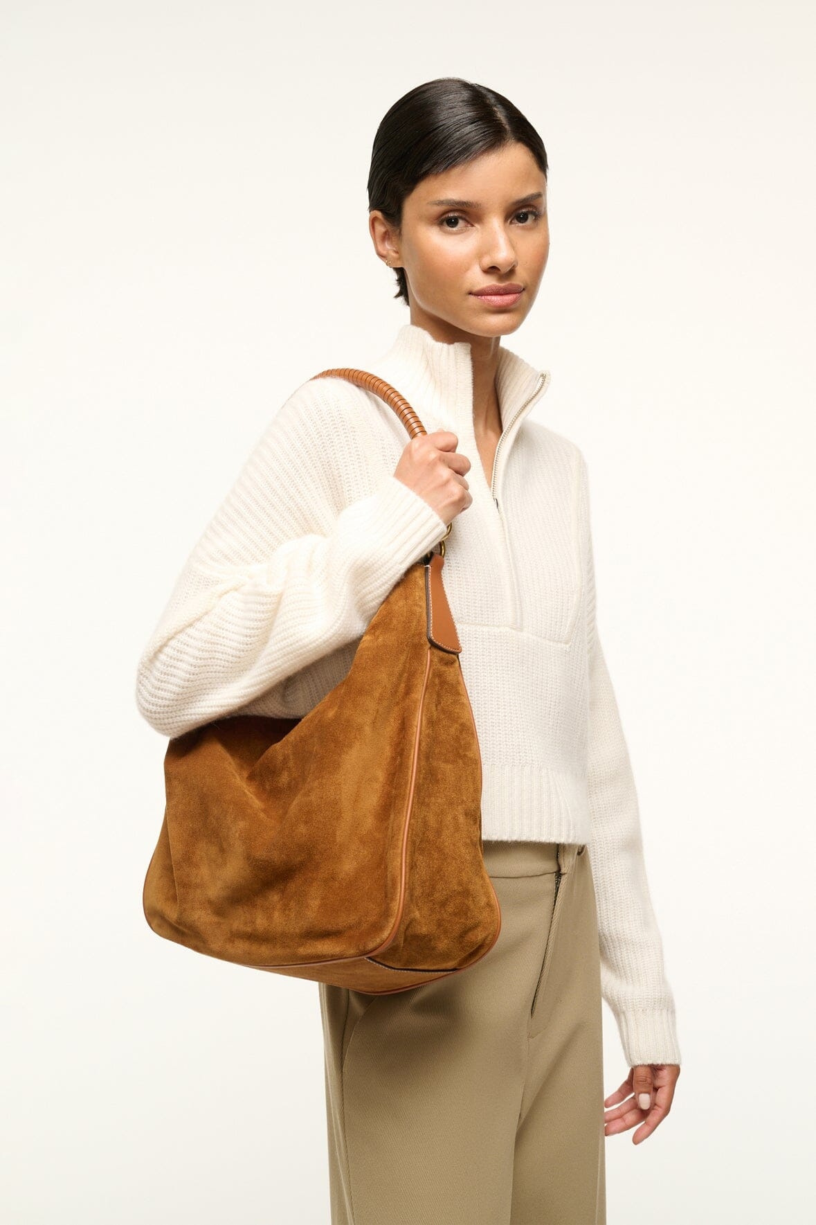 STAUD PERRY HOBO BAG DIRECTOR BLUE - 4