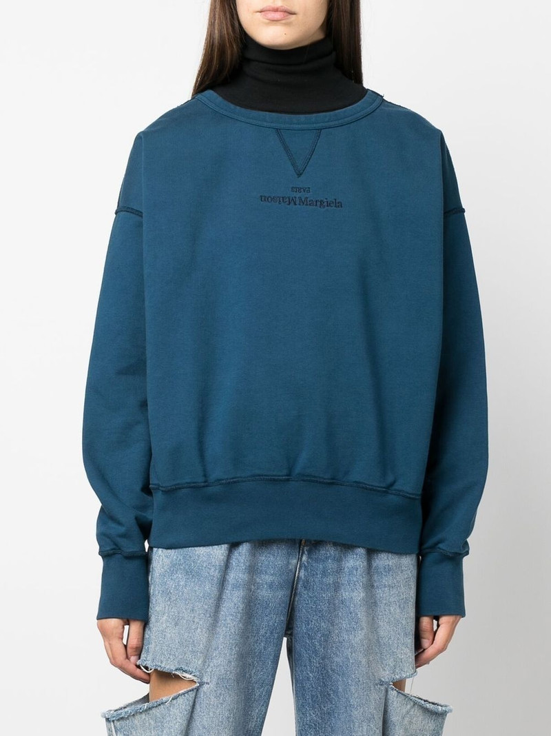 Maison Margiela embroidered-logo detail sweatshirt outlook