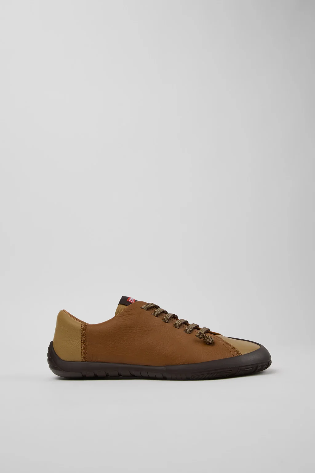 Twins Brown Leather Sneakers for Women. - 1