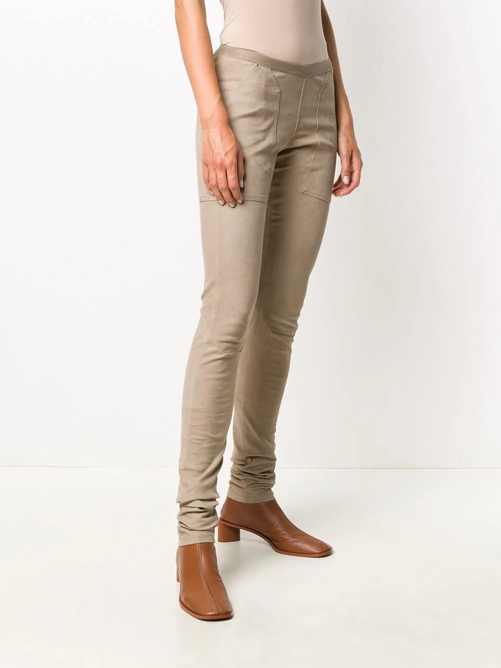 elasticated skinny trousers - 3