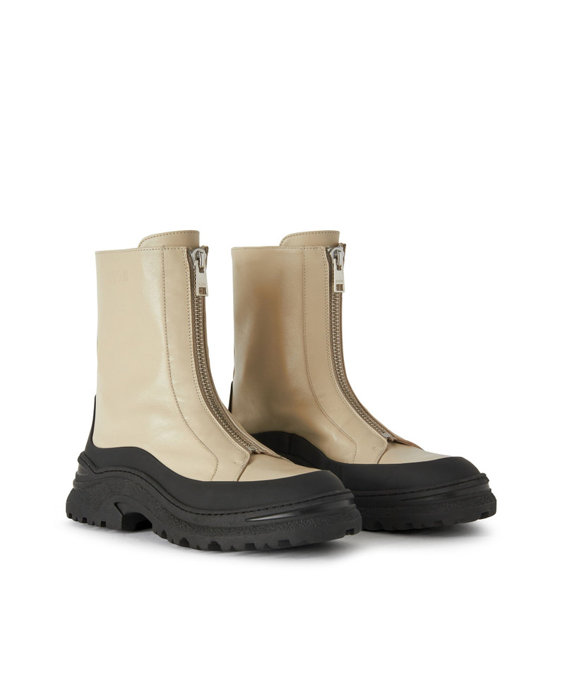 MSGN Track Sole Boots in Leather 3