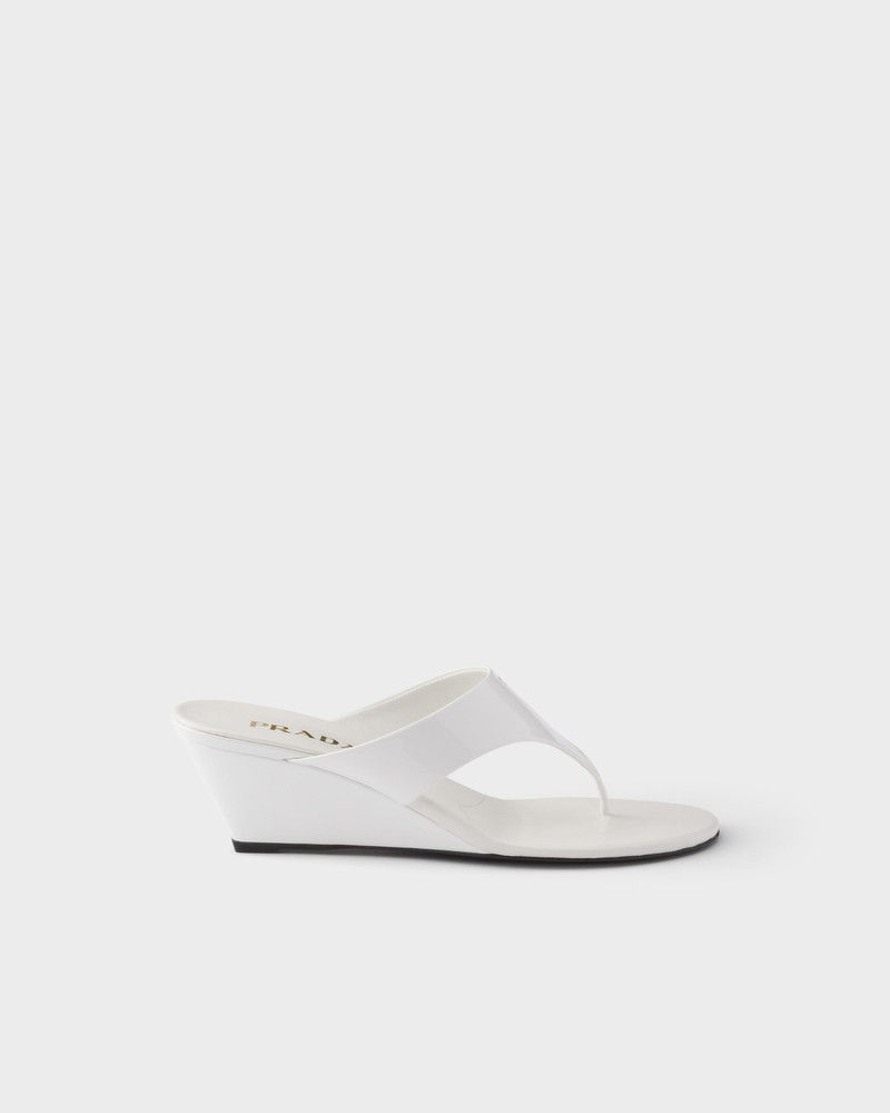 Prada Patent leather thong sandals outlook