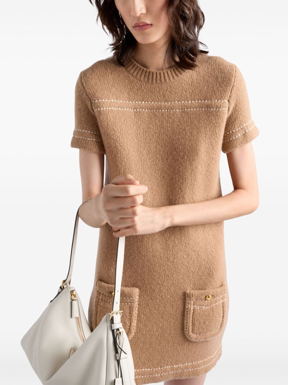 cashmere mini dress - 5