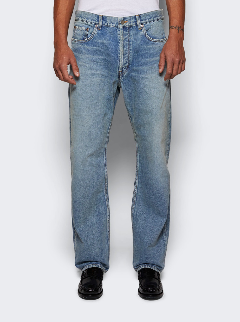 Loose Straight Jeans Blue Beat - 3