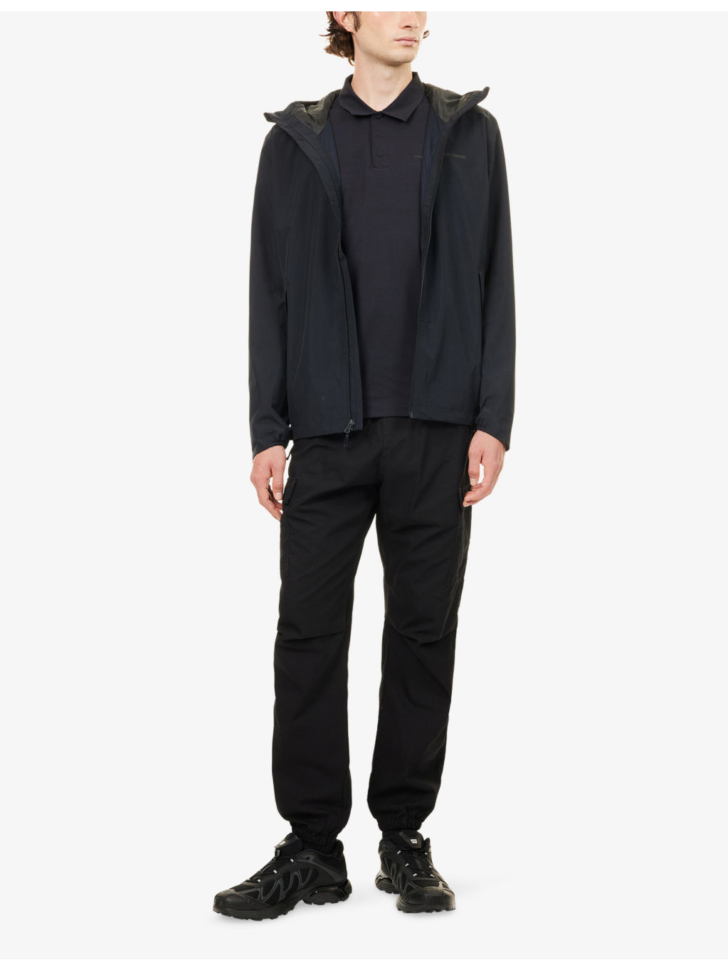Outscape 2L Logo-Patch Shell Jacket - 2