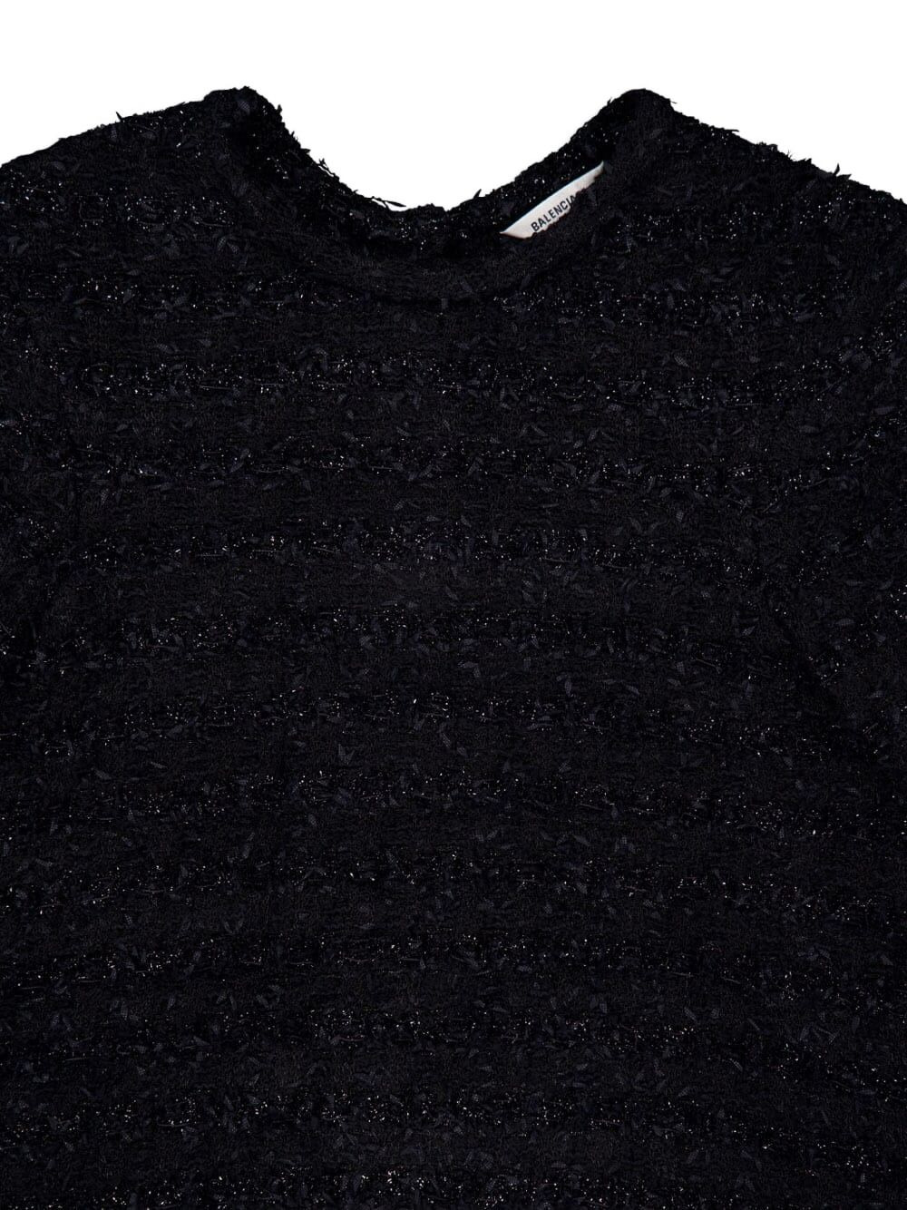 tweed button-back blouse - 6