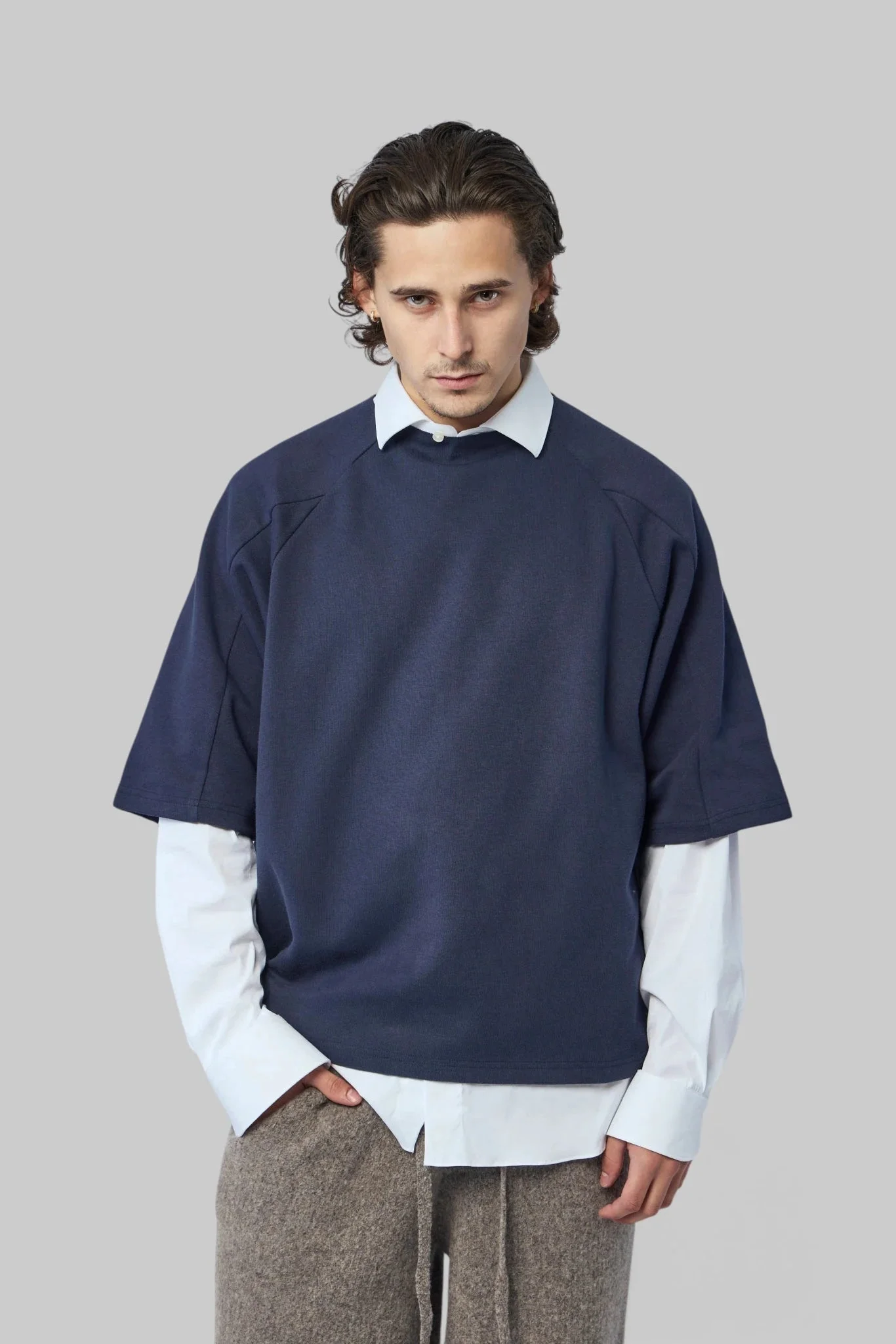 Knitted Mens T-shirt - 1