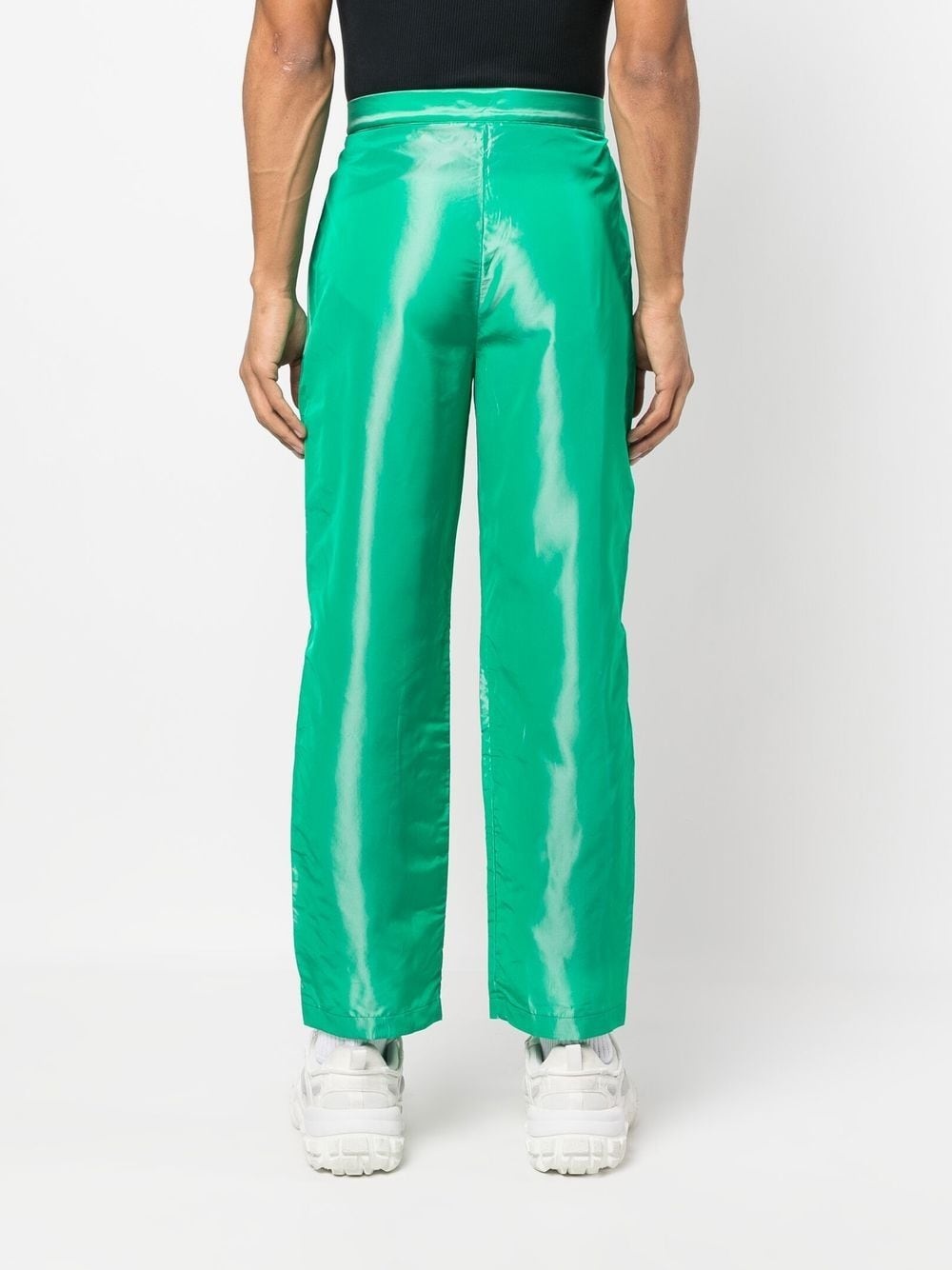 mid-rise straight-leg trousers - 4