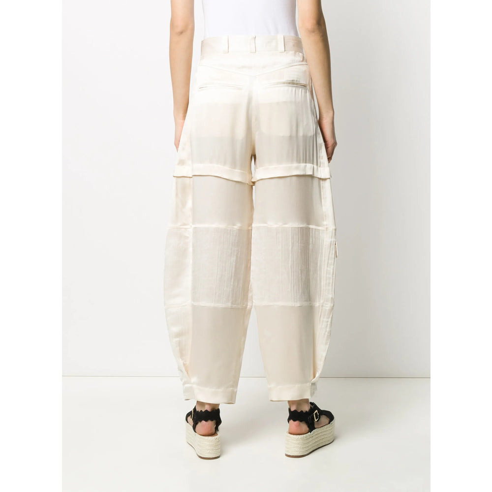 Lanvin Neutrals Trousers - Tapered Trousers Women - 3