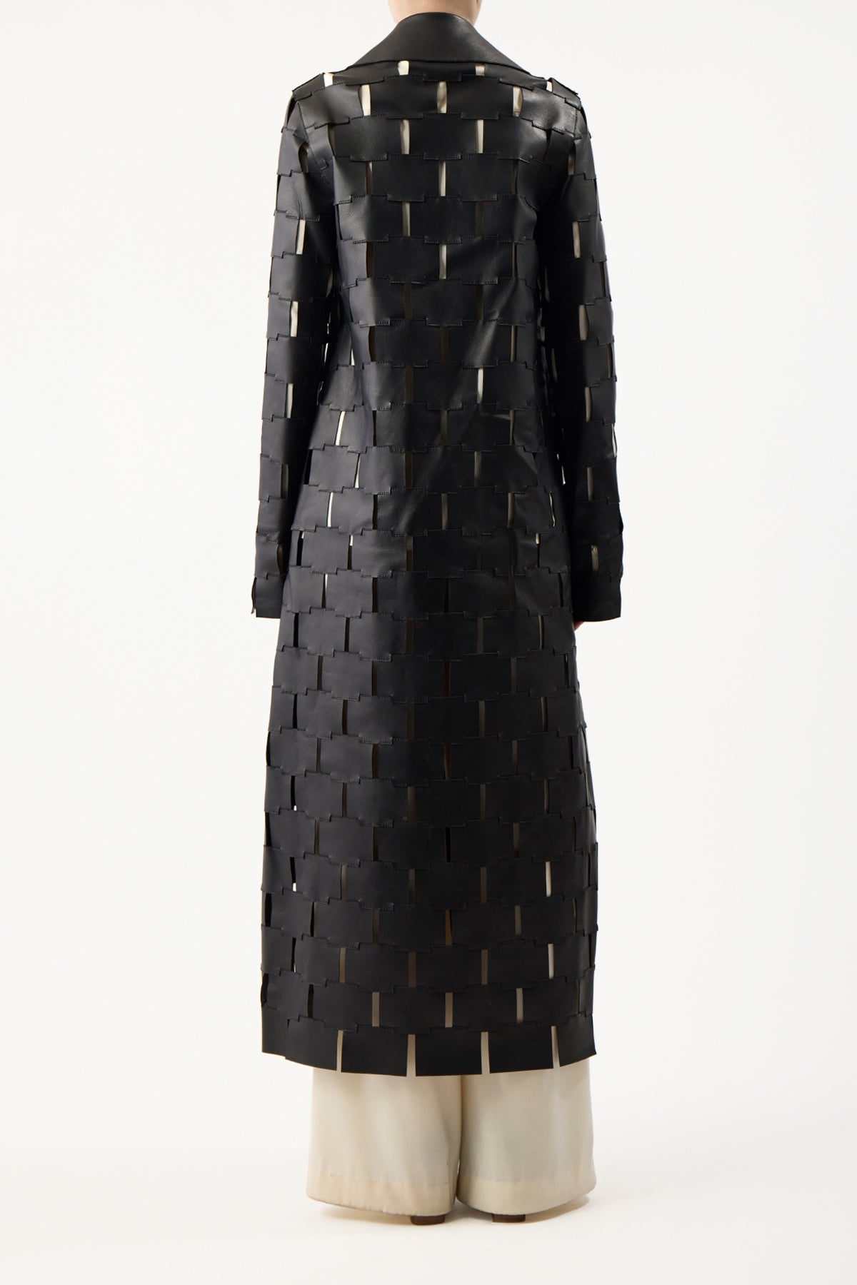 Nesbitt Coat in Black Leather - 5