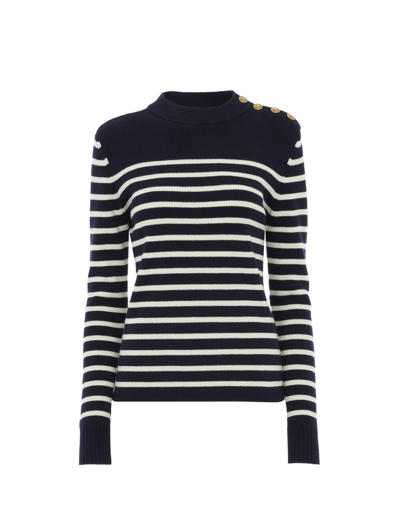 SAILOR SWEATER IN WOOL & CASHMERE KNIT - 1