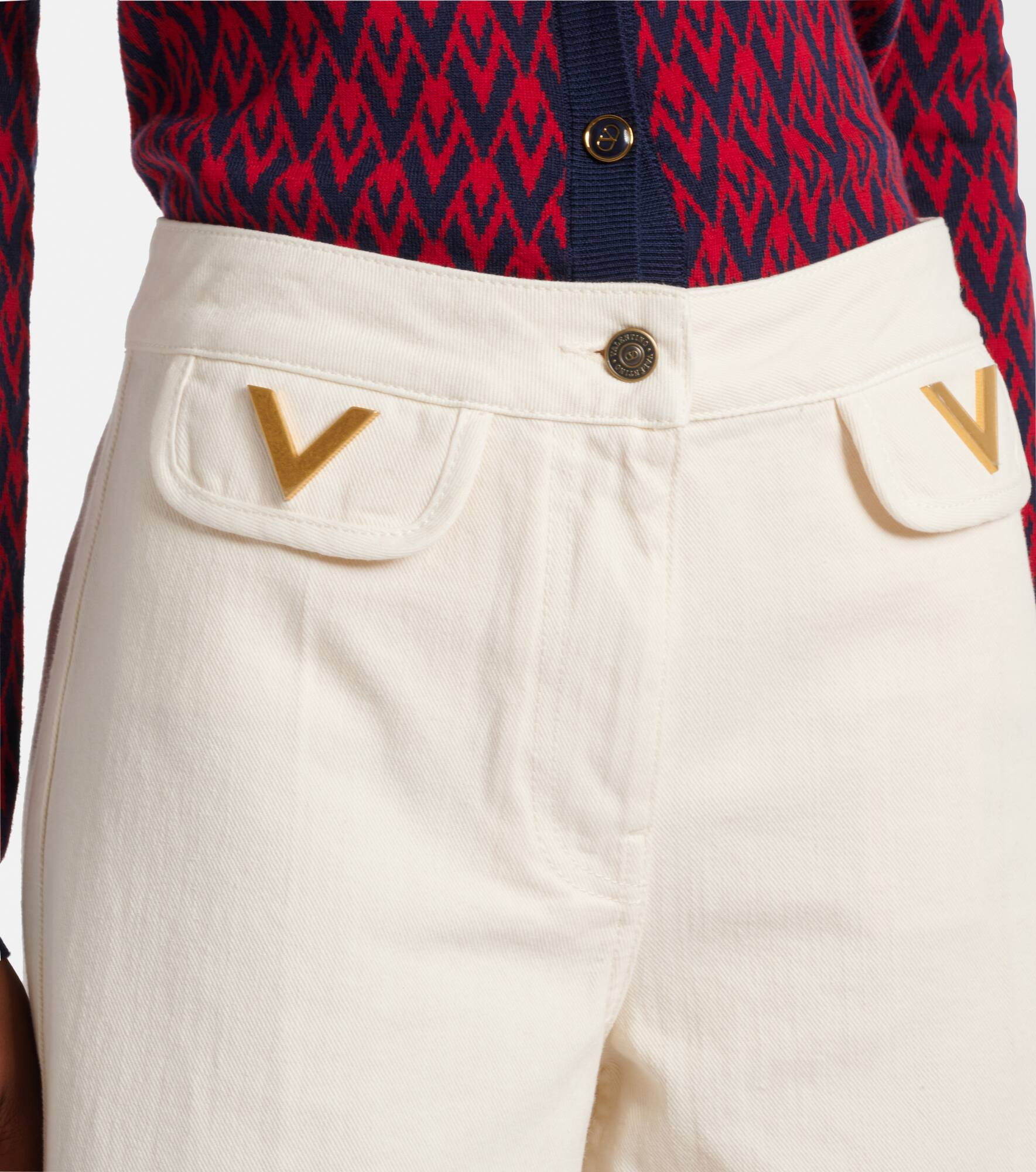 VGold mid-rise wide-leg jeans - 4