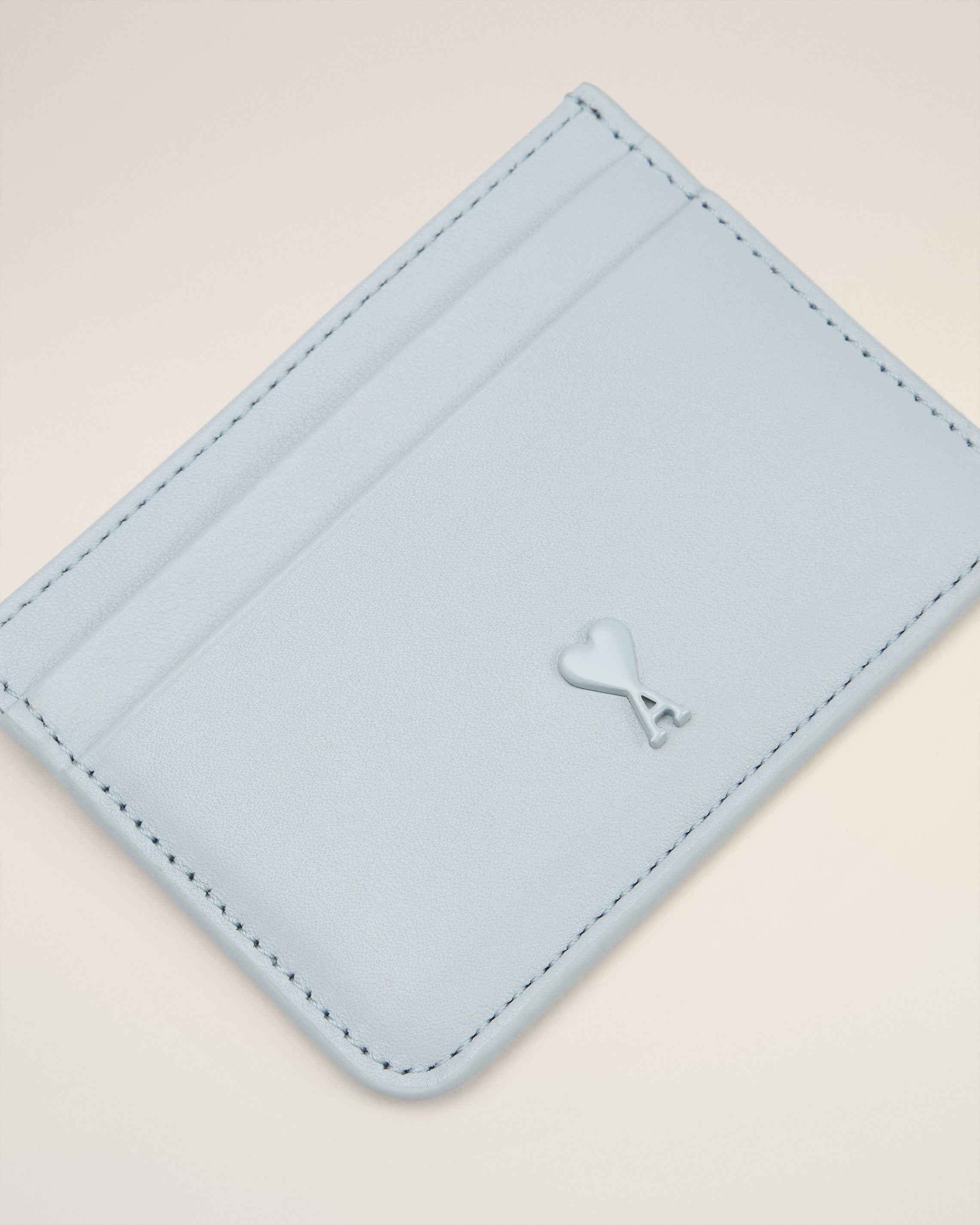BLUE SMOOTH LEATHER AMI DE COEUR CARD HOLDER - 3