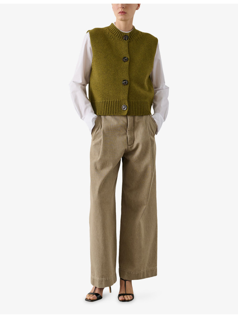 soeur Ivana Sleeveless Wool Cardigan outlook
