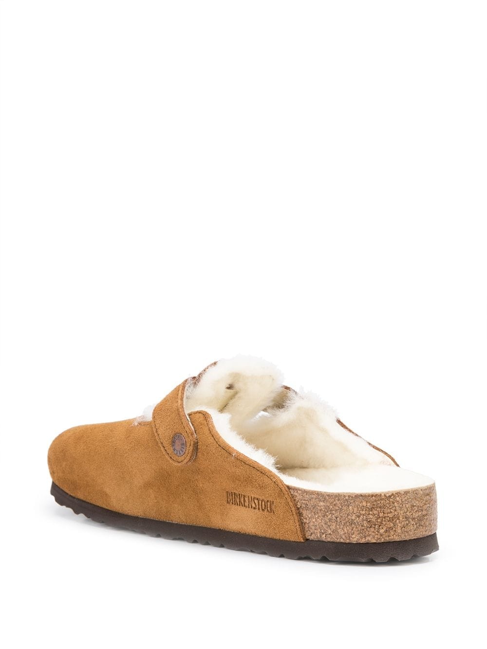 suede buckle slippers - 3