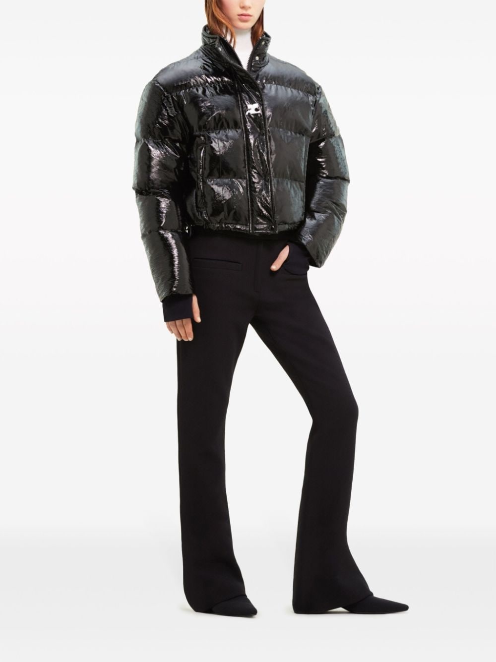 Courreges Women Piumino Crop In Vinile - 2