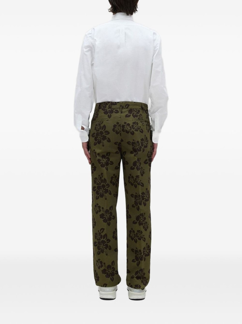 hibiscus-print trousers 3