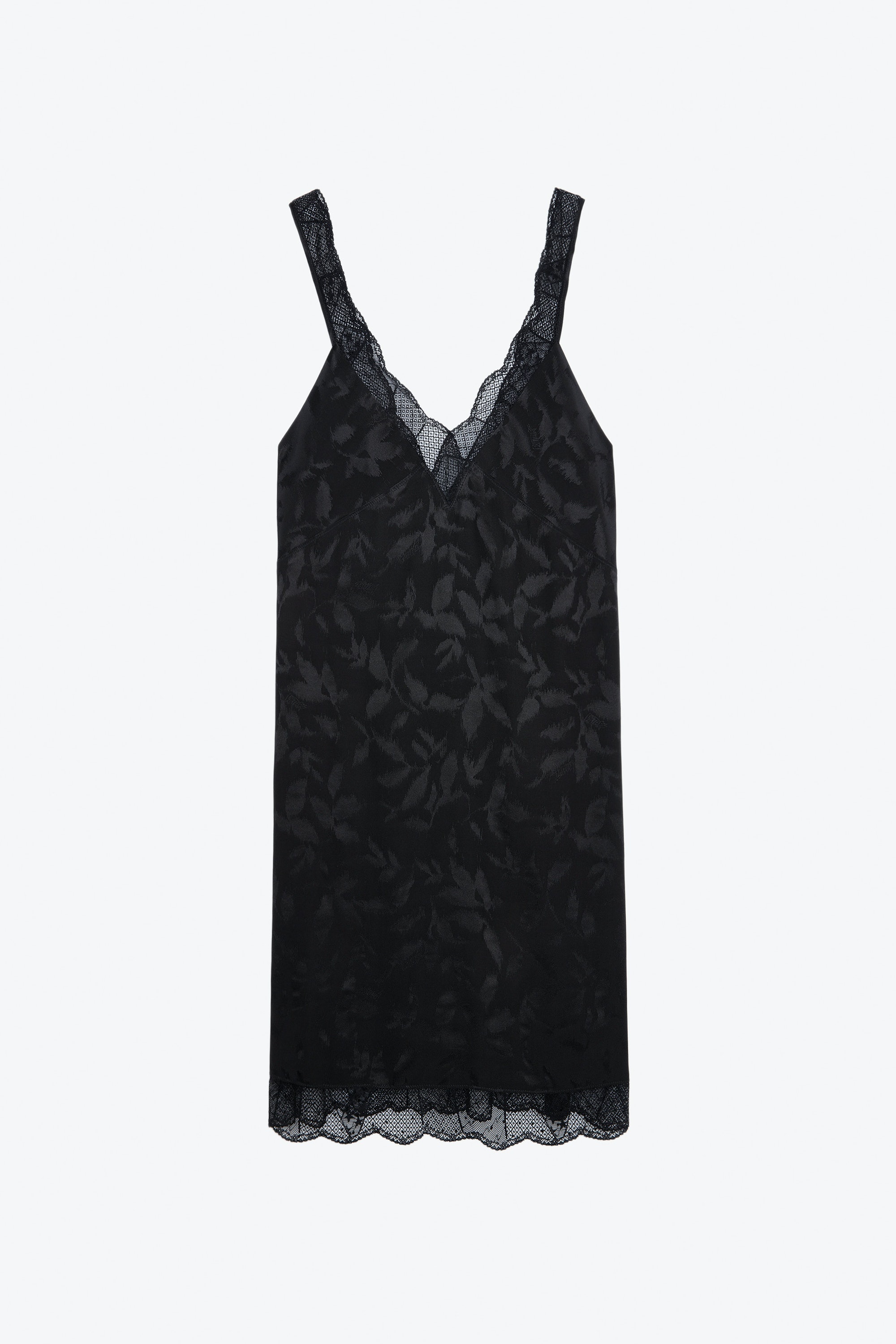 Renelle Silk Jacquard Dress - 1
