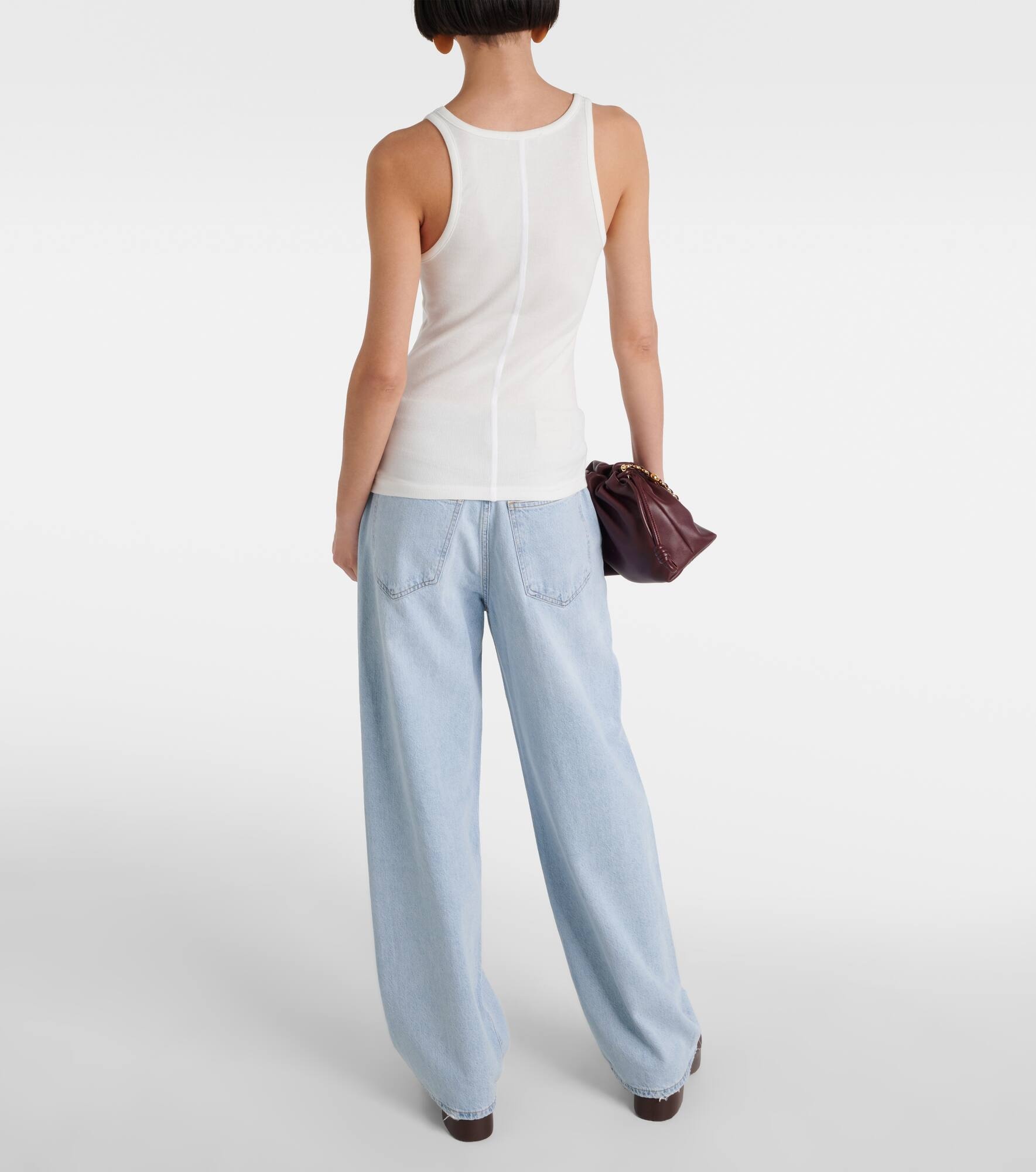 Zane ribbed-knit jersey tank top - 3