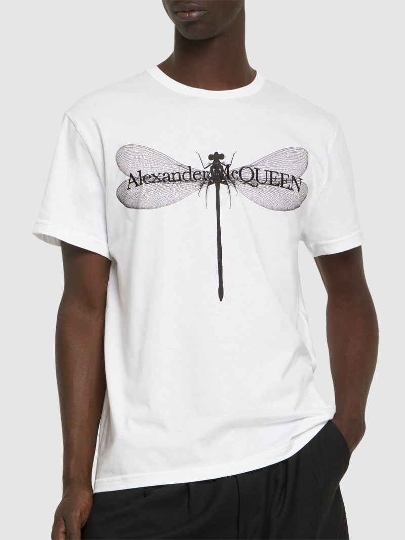 Dragonfly printed cotton t-shirt - 3