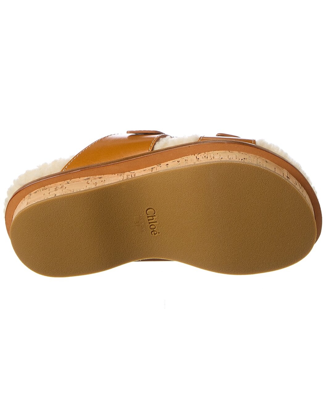 Chloé Marah Leather & Shearling Sandal - 4