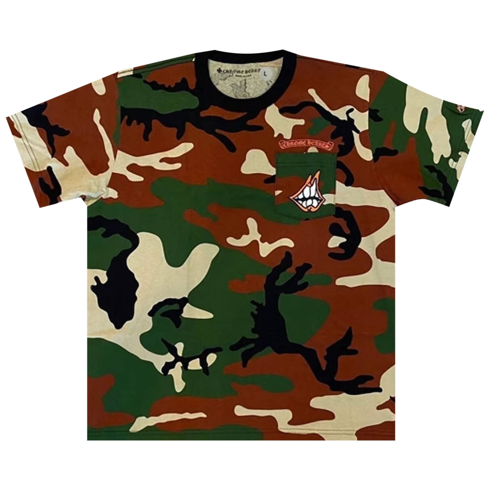 Chrome Hearts Matty Boy Caution T-Shirt 'Camo' - 1