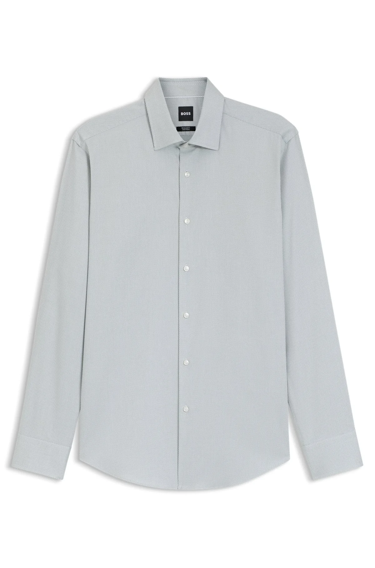 EASY-IRON REGULAR-FIT SHIRT IN STRETCH-COTTON DOBBY - 1