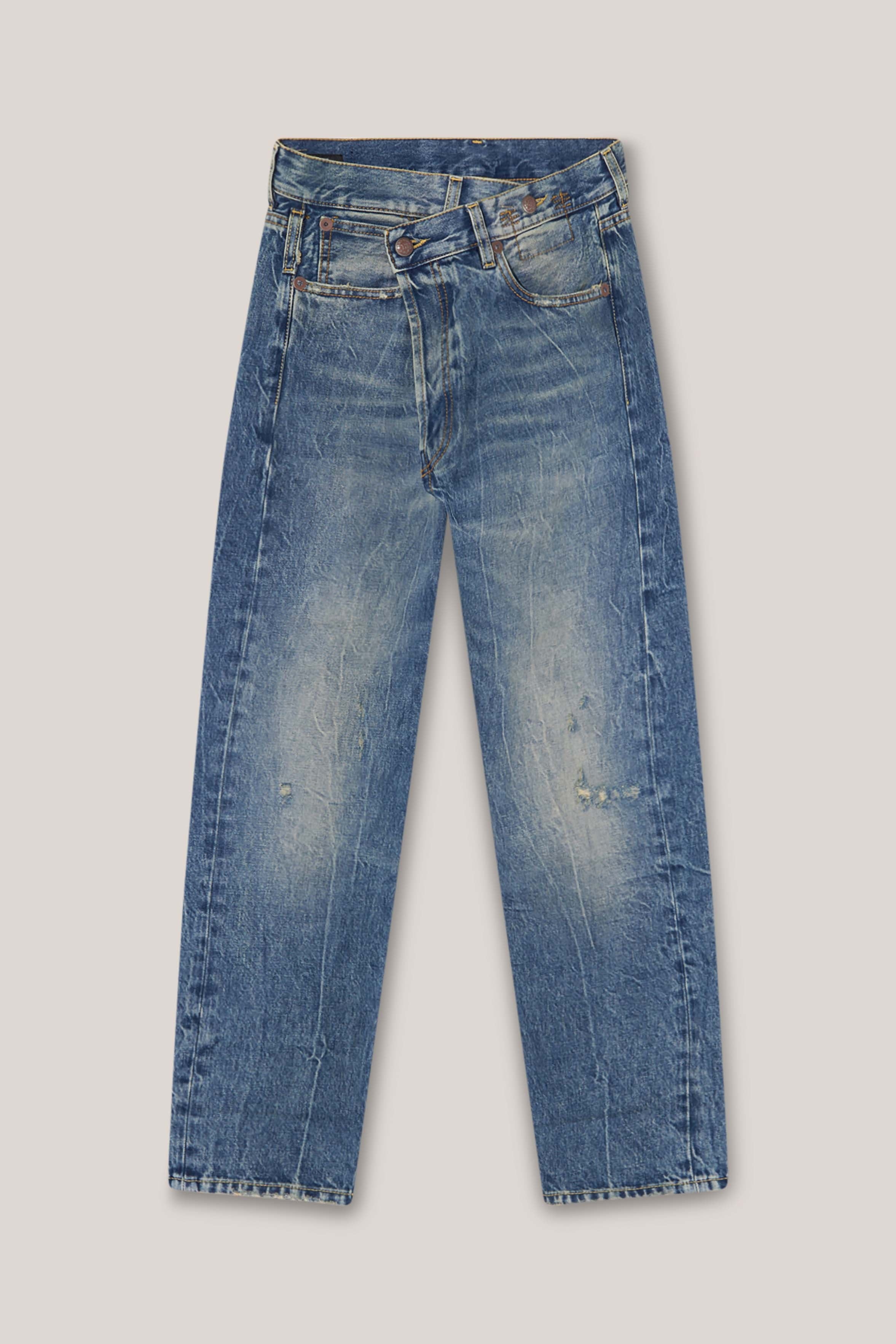 Kelly Crossover Denim Pants - 4